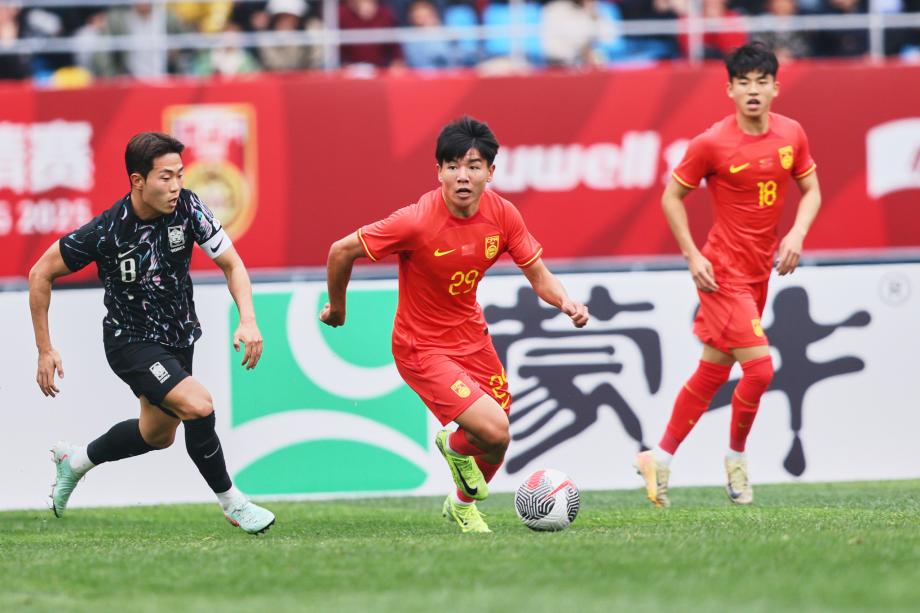 [图]国际古代足球    友谊赛  ：U22国足1-0致胜球  韩国U22